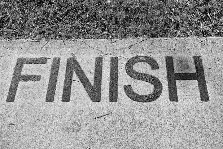 finish, end, completed