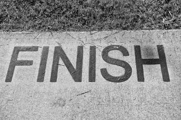 finish, end, completed