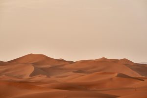 after a sand storm the the air cleans up quickly