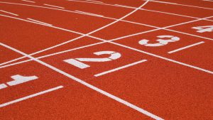 race track field empty