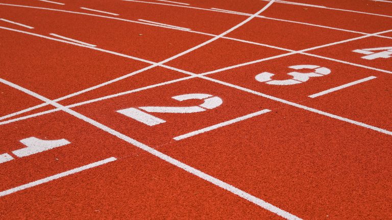 race track field empty
