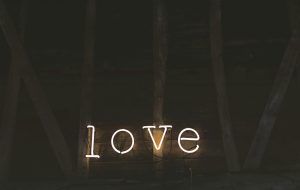 Neon love sign