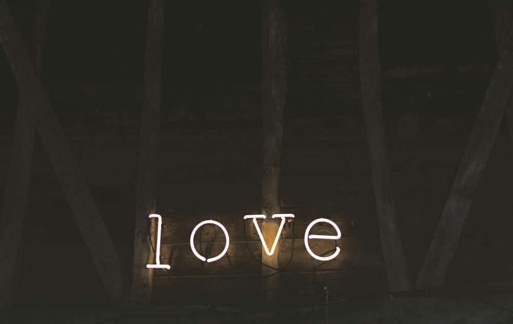 Neon love sign